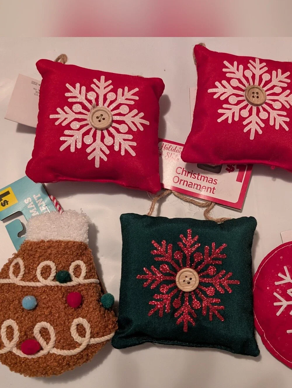 Christmas Ornaments Set Of 5 NWT
